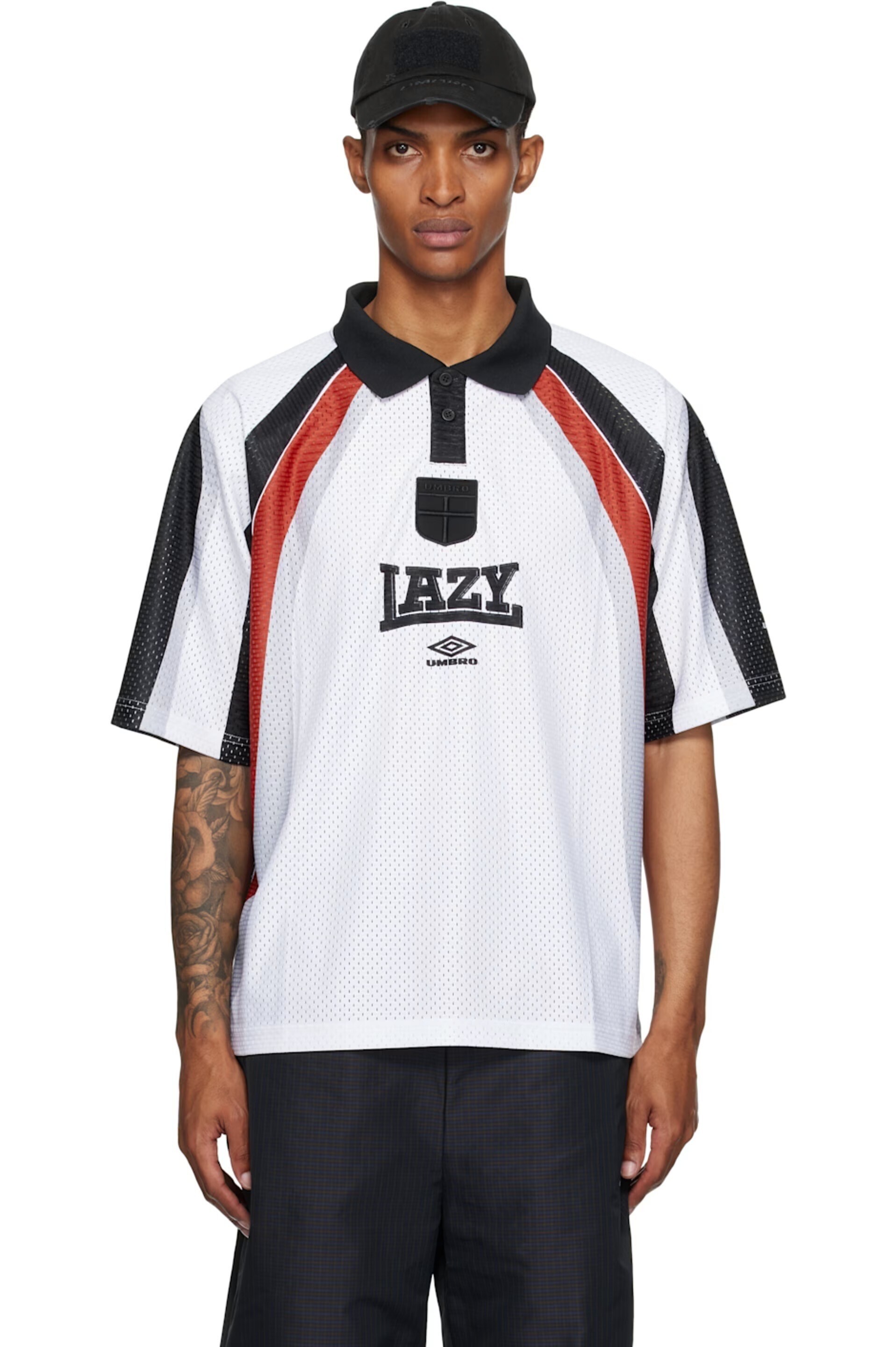 UMBRO ホワイト 97/98 'Lazy' ポロシャツ
