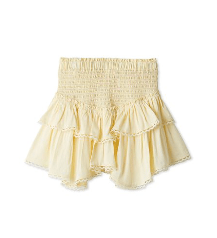 Lily Brown コットンフリルミニスカート