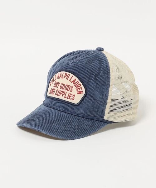 Polo Ralph Lauren ロゴパッチ コーデュロイ トラッカー キャップ