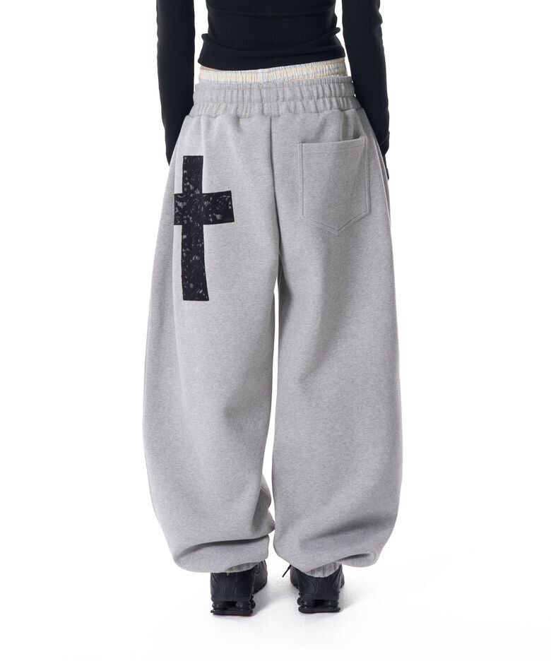 AAKAM Laced CROS2 Patch Sweatpants