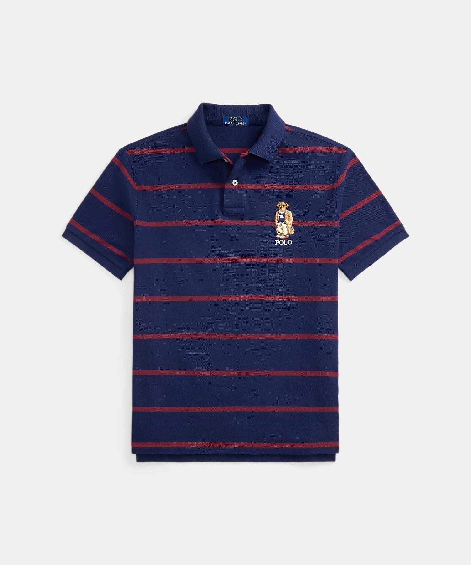 POLO RALPH LAUREN カスタム スリム フィット ベア メッシュ ポロシャツ