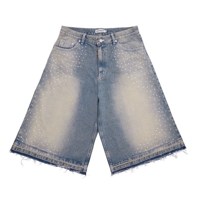 NOSCOULEURS WIDE DENIM SHORTS