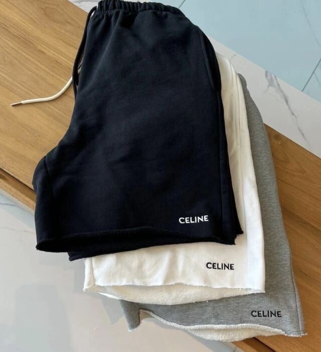 CELINE コットンフリース ショートパンツ