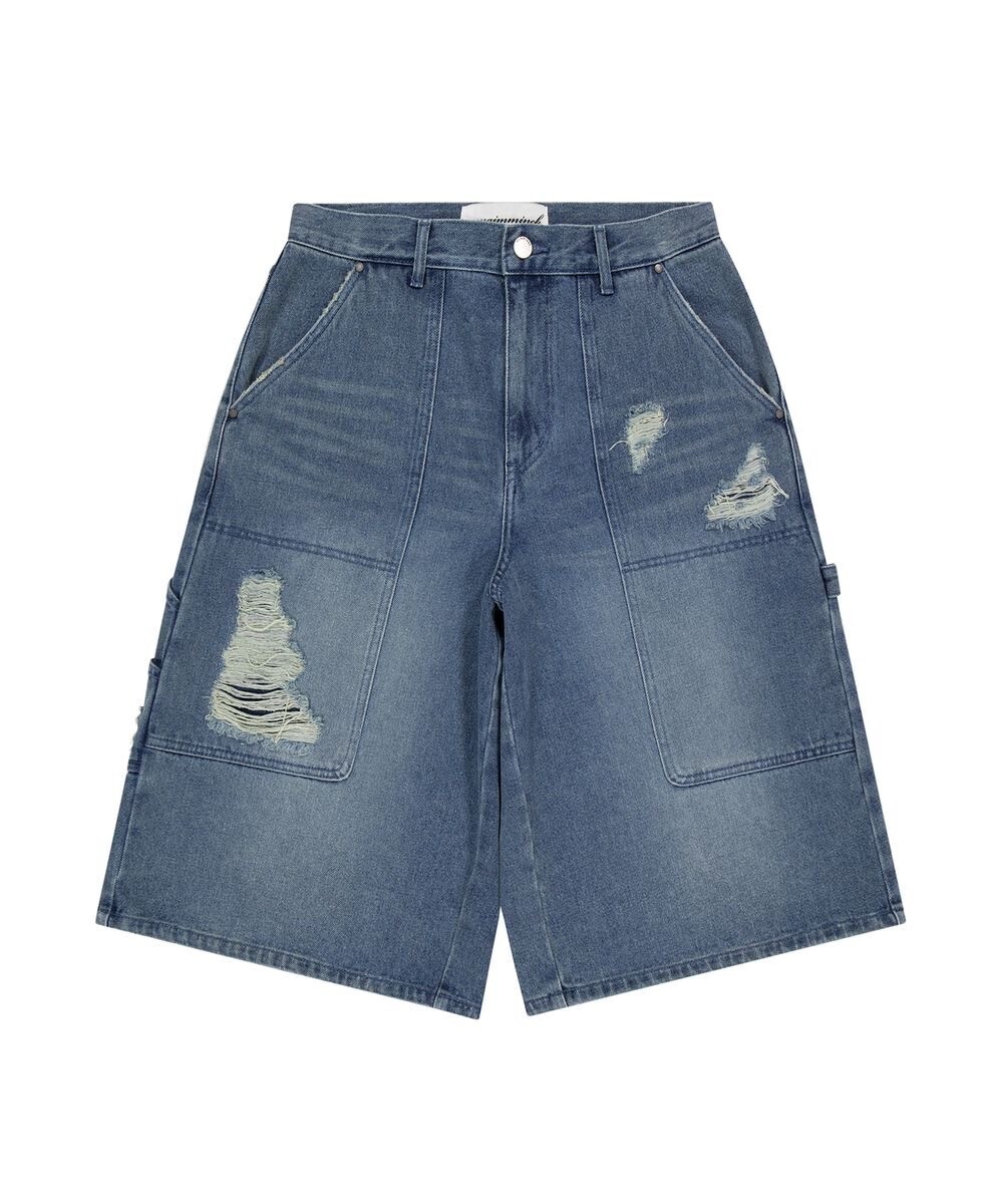 UNGIMMICK Carpenter Bermuda Denim Pants - Blue