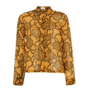 Dries Van Noten CAKUNG' ORGANZA SHIRT