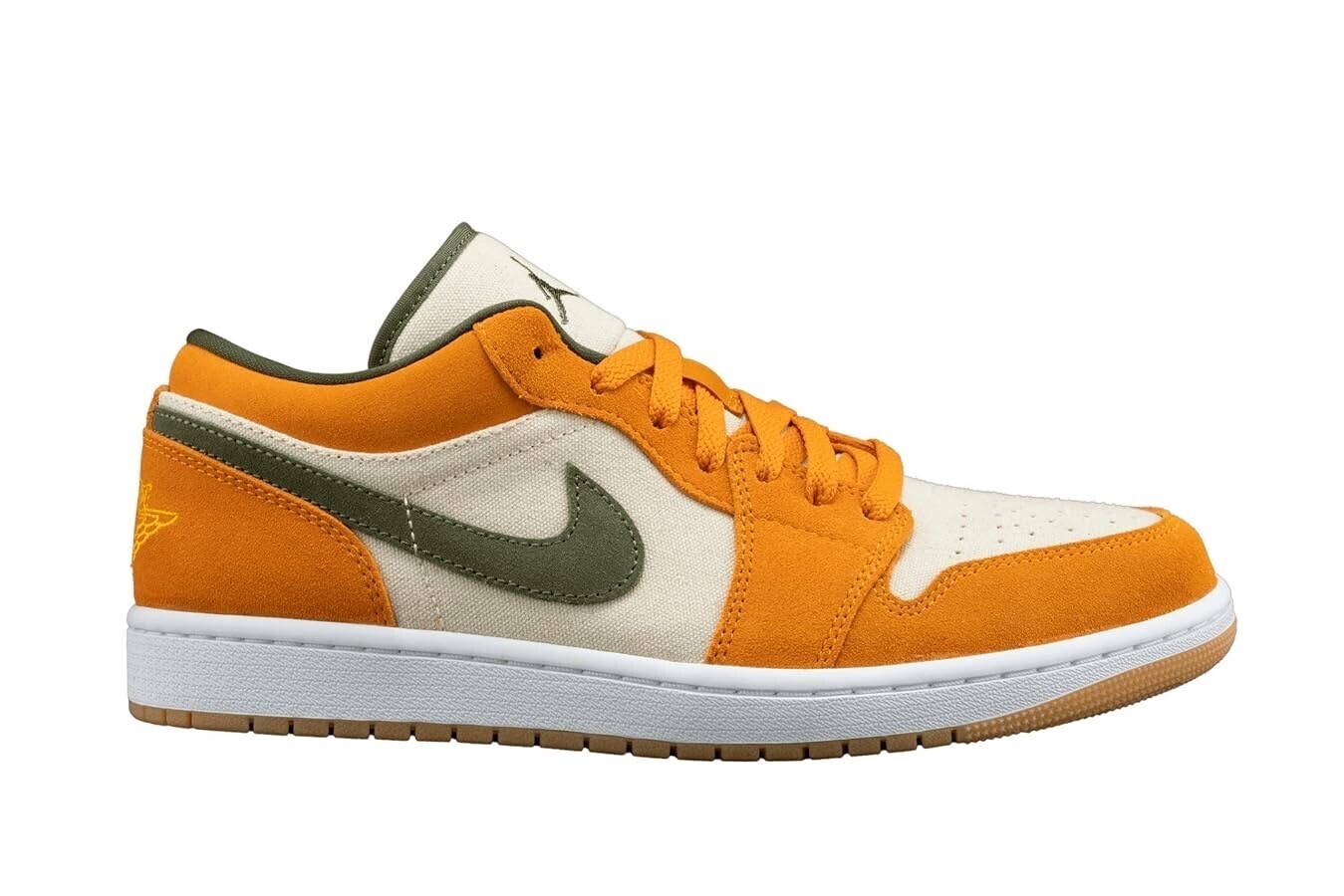 NIKE Jordan 1 Low Men's Orange Olive Light Curry