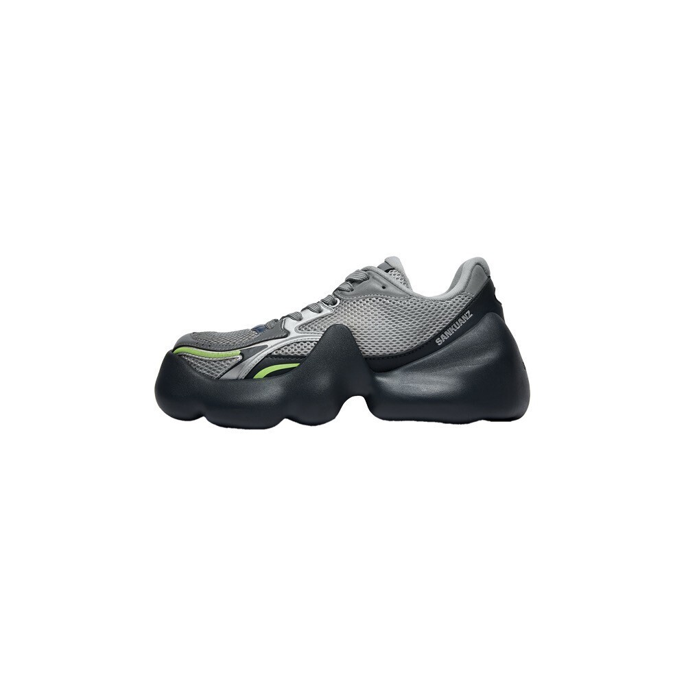 SANKUANZ BUMPY SNEAKERS SILVER BLACK
