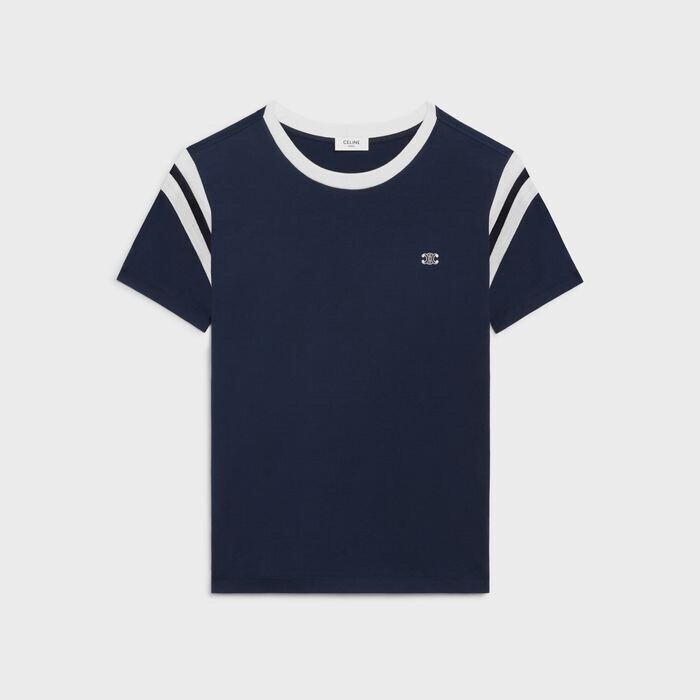 CELINE トリオンフ バイカラー レギュラー Tシャツ