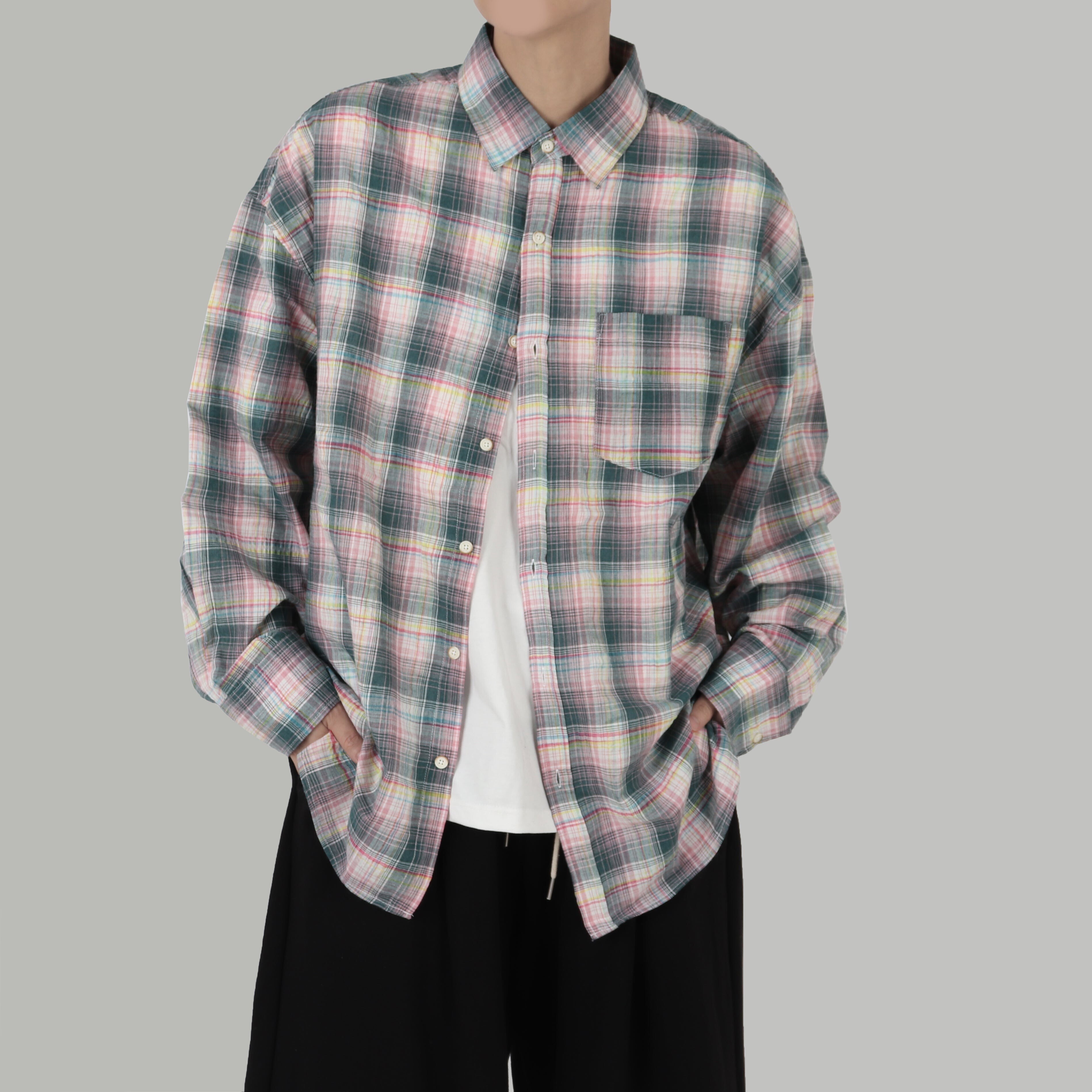 SCENERITY シルカチェッカーボードシャツ