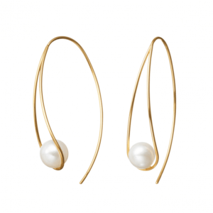 VERITE 【124308060001】VERITE /K10YGパールカーブピアス