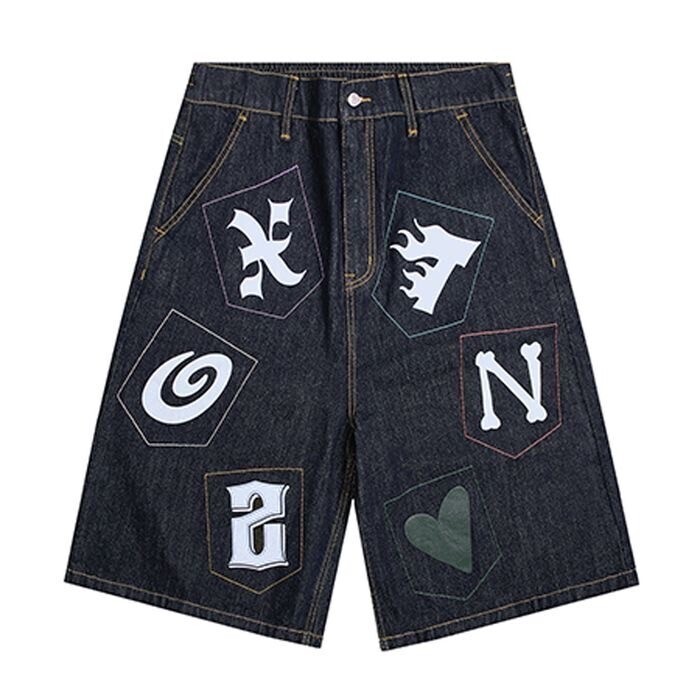 XTONZ Carbon Stitch Bermuda Denim Pants