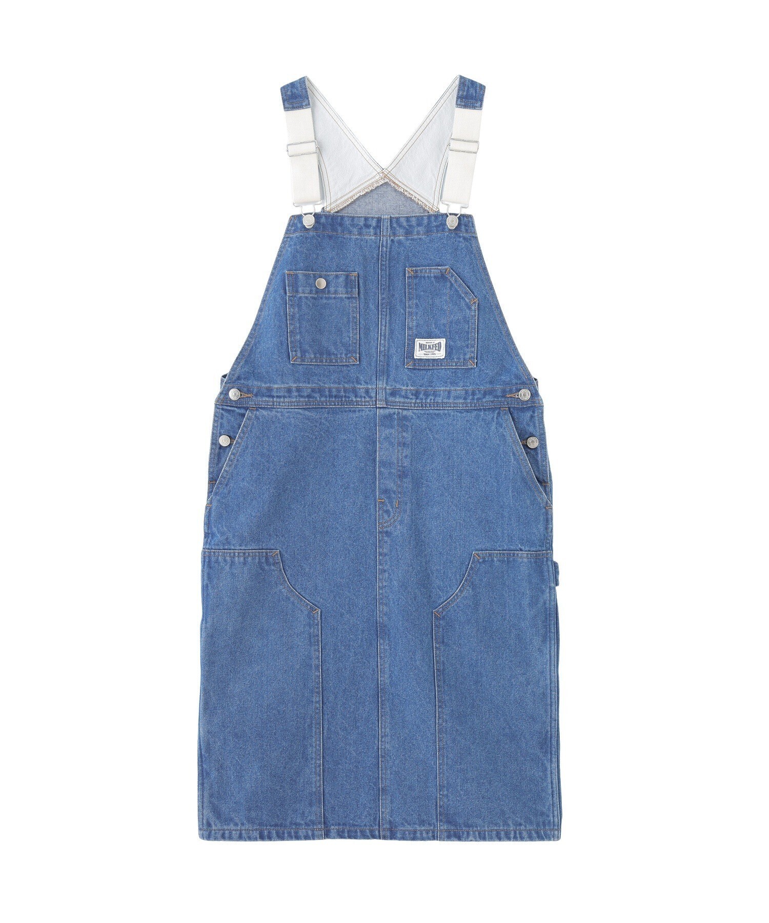MILKFED. WORK STYLE SALOPETTE SKIRT