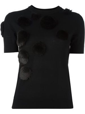 Jil Sander Navy ポンポン装飾 セーター