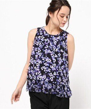 kate spade new york JAZZ THINGS UP HYDRANGEA DOUBLE LAYER TANK