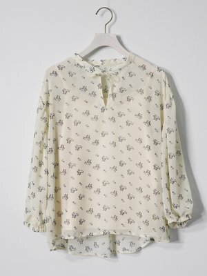 RETRO GIRL 柄シフォンBL+キャミ