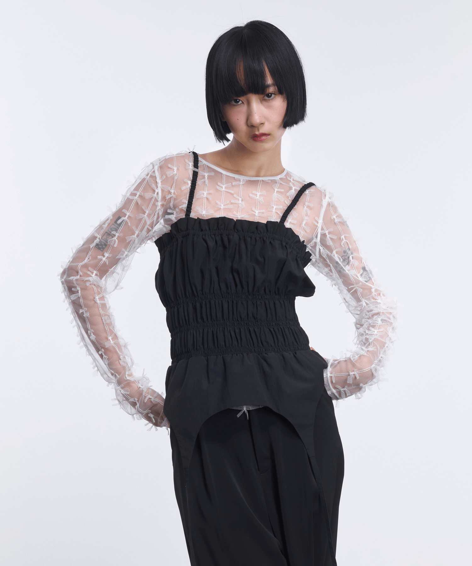 LAEMUSE BUSTIER WITH THIGH STRAP