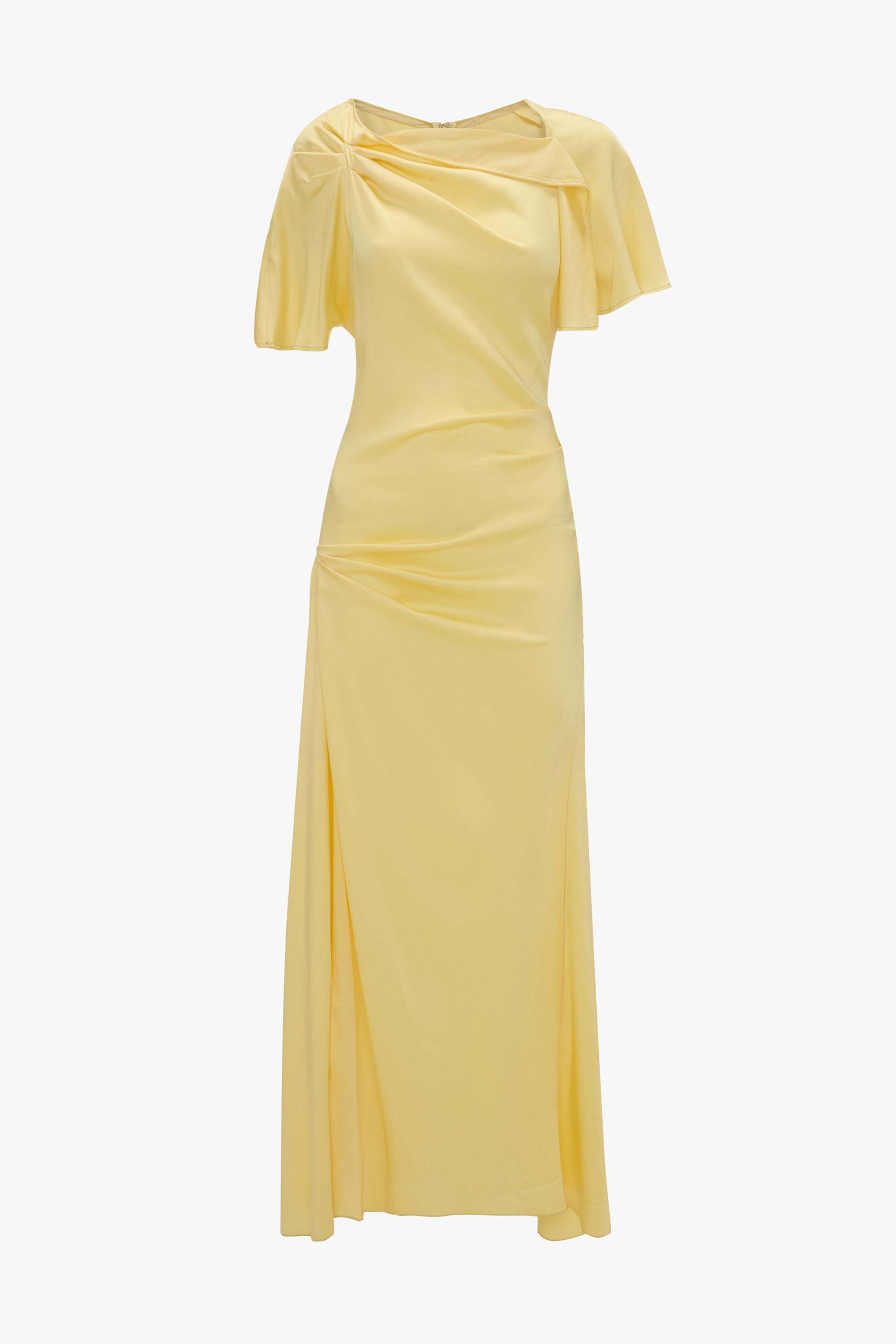 Victoria Beckham Draped Cap Sleeve Dress