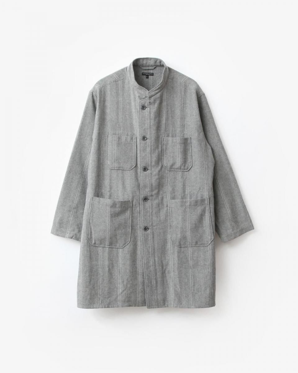 Engineered Garments Dayton Long Shirt - Wool Striped HB