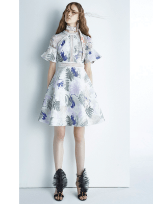 DISAYA GARDEN OF　DELIGHT WITH　BELL SLEEVE　DRESS