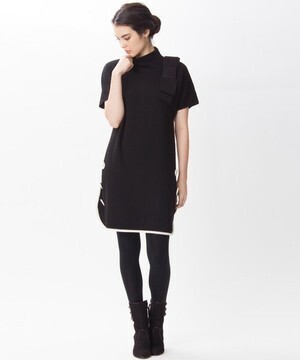 LANVIN en Bleu ボトルネックワンピース