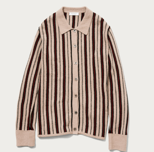 BEAUTY&YOUTH UNITED ARROWS BY ブークレストライプ シャツカーディガン -ウォッシャブル-