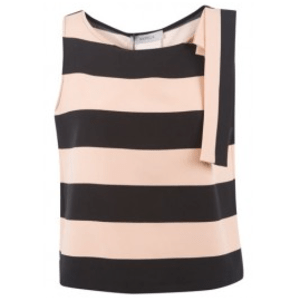 Marella 'Sassari' nude and black stripe top