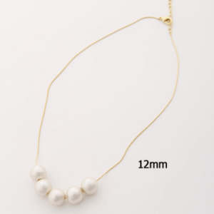 raffia 【JC2091 】JewCas / Cotton pearl 5piece necklace