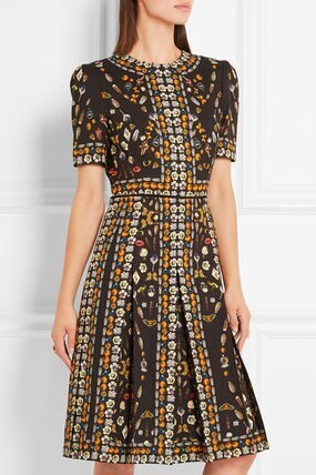 Alexander McQueen プリーツクレープドレス