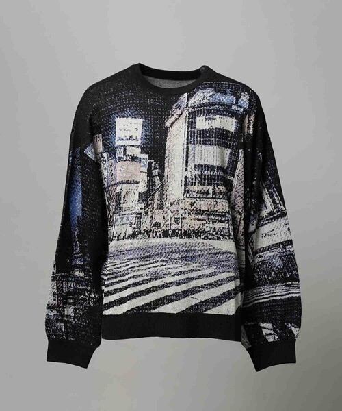MAISON SPECIAL 「SCRAMBLE」Prime-Over Crew Neck Knit Pullover