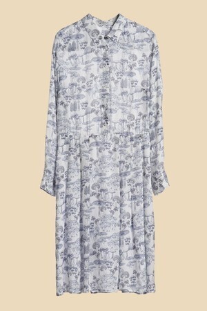 ottod'Ame Fancy Silk Blend Blouse Dress