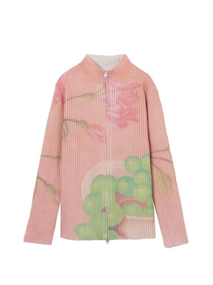 sahara Art Print Rib Knit