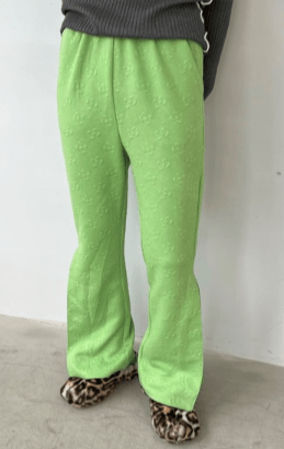 SANSeLF Se ジャガードサイドタックフレアパンツ