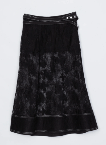 3.1 Phillip Lim 花柄レースミディスカート