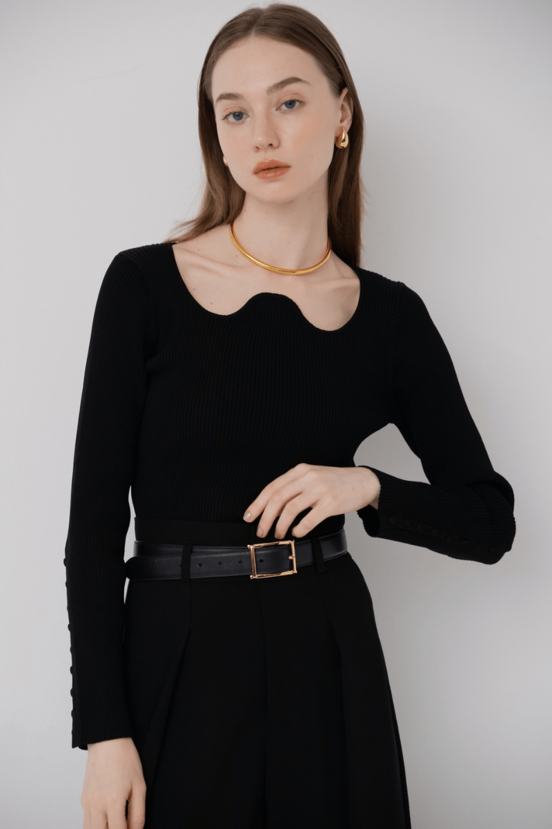 maison de Dolce. ligne knit/black