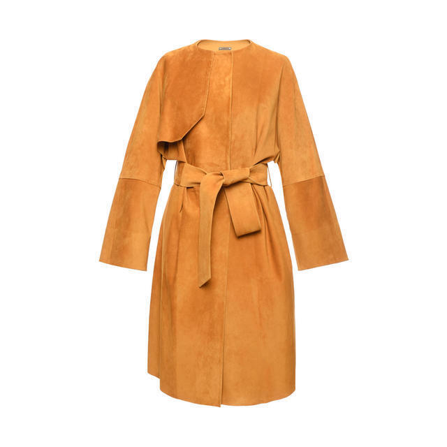 Bally Suede Trench Coat