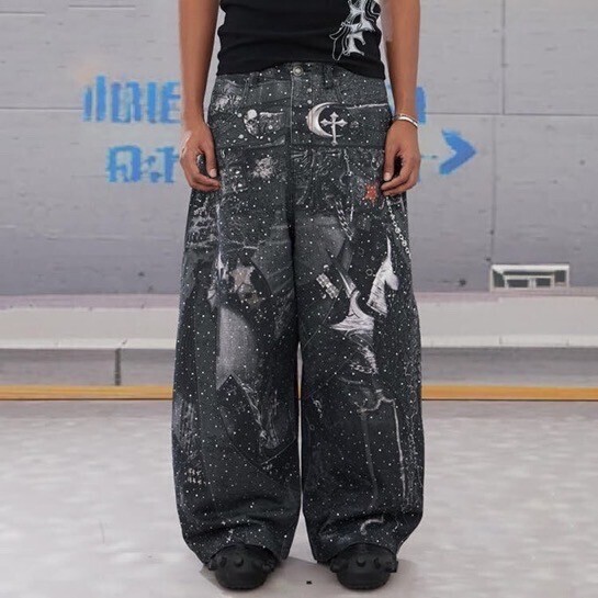 DND4DES Armor Print Denim Pants