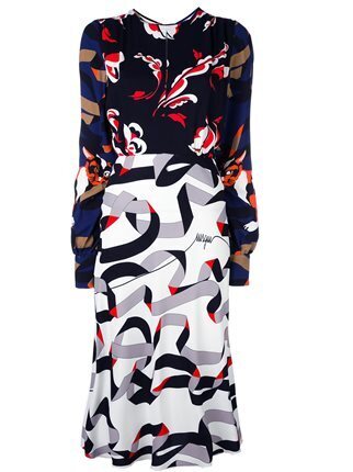 MSGM ミックスプリント柄 デイドレス