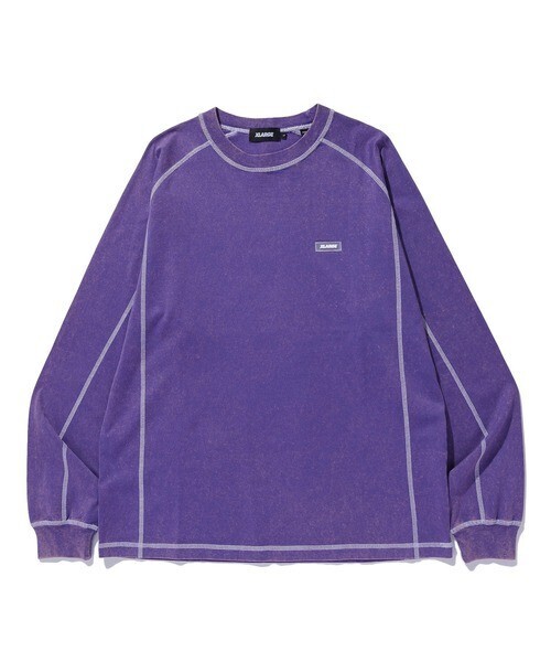 XLARGE CONTRAST STITCH L/S TEE