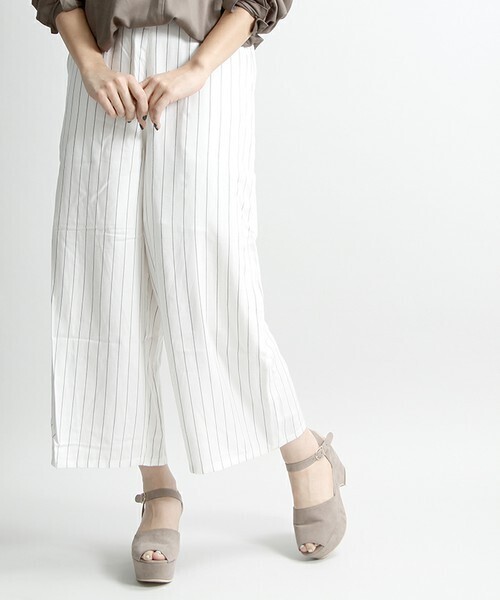 WEGO WEGO/レーヨンワイドパンツ