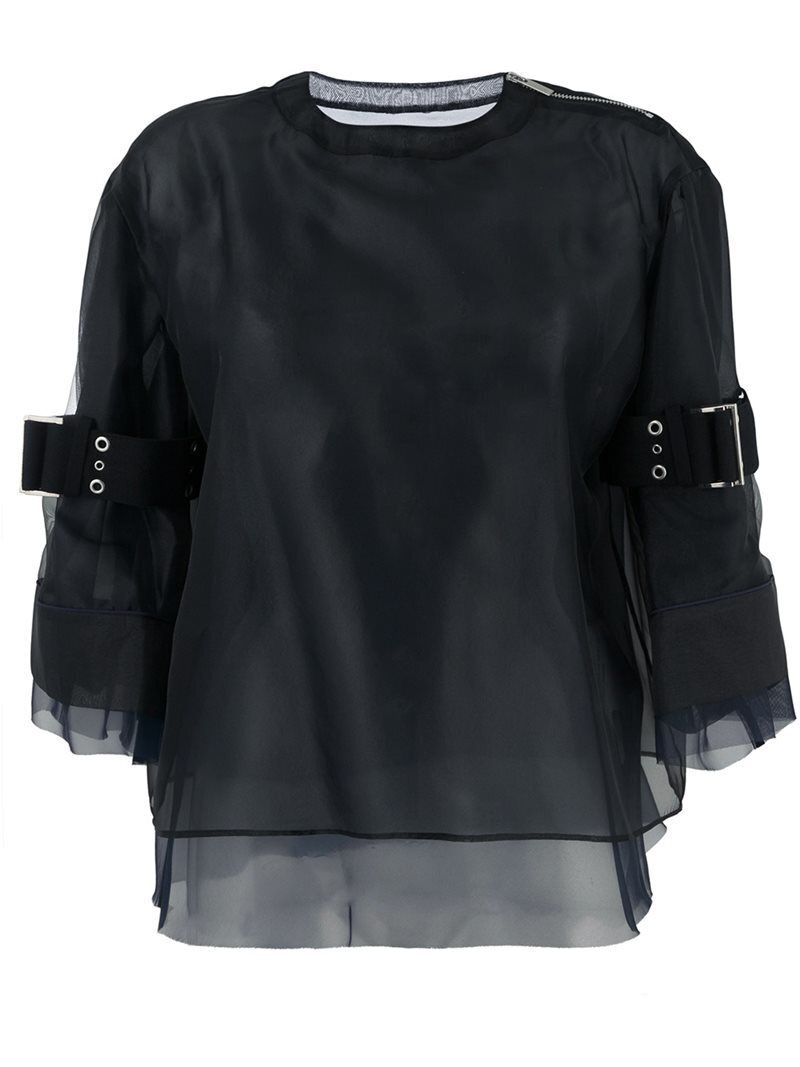 sacai バックル付き セミシアーブラウス