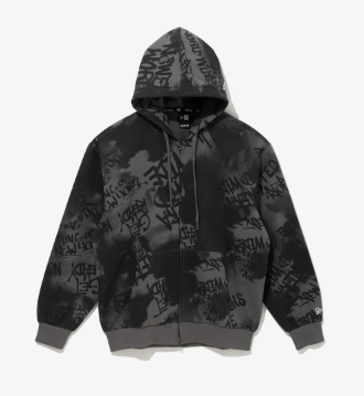 New Era ALL OVER PAINTING ZIP-UP HOODIE