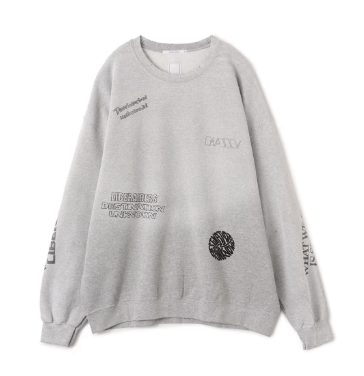 LIBERAIDERS HANDWRITING PRINT CREWNECK