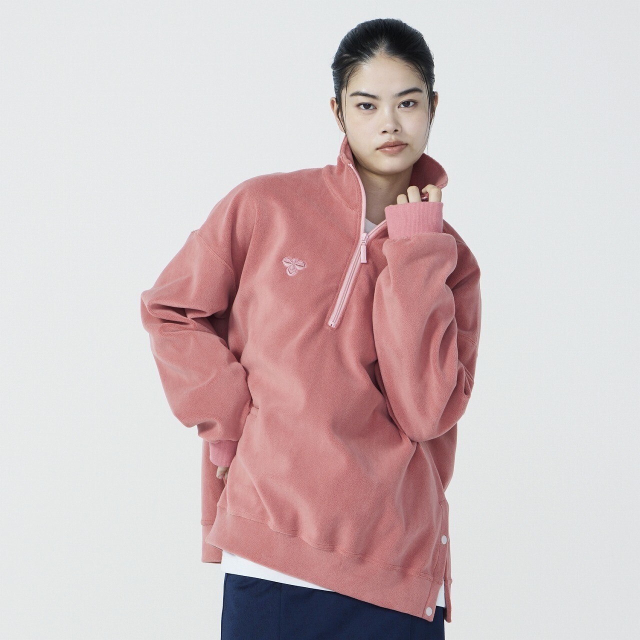 hummel PLAY フリースハーフジップトップ