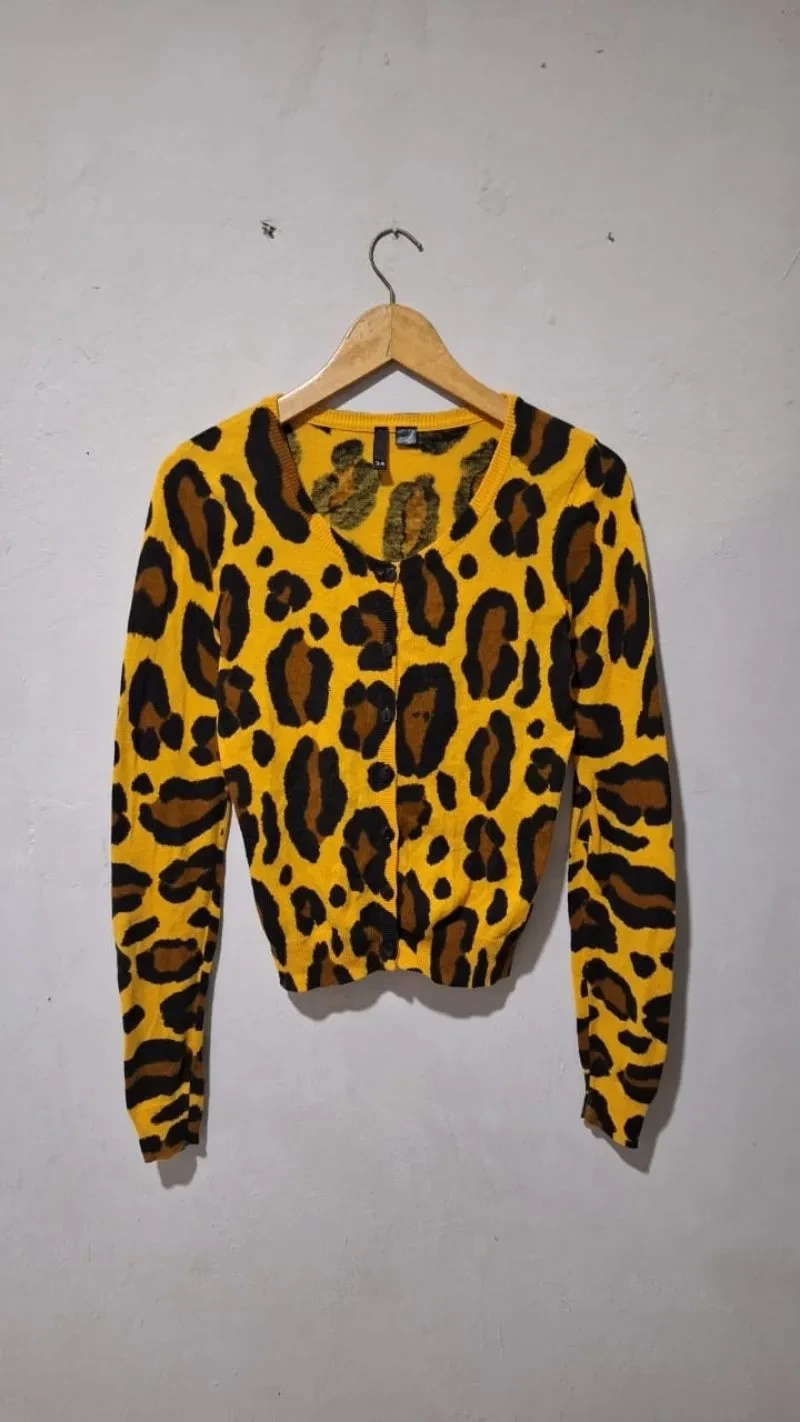 H&M cardigan leopard