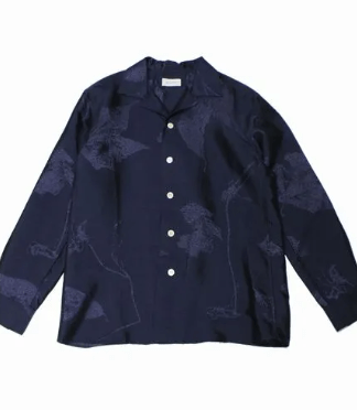 BED J.W. FORD Opencollar sh lacquard
