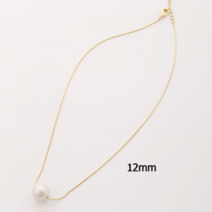 raffia 【JC2090 】JewCas / Cotton pearl 1piece necklace
