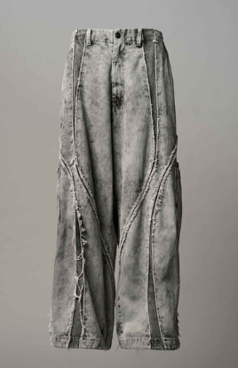 MAISON SPECIAL Denim Switching Alien Wide Pants