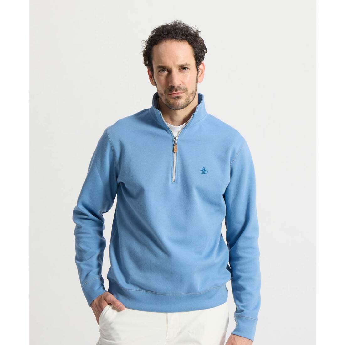 MUNSINGWEAR Wフェイスハーフジップスウェット