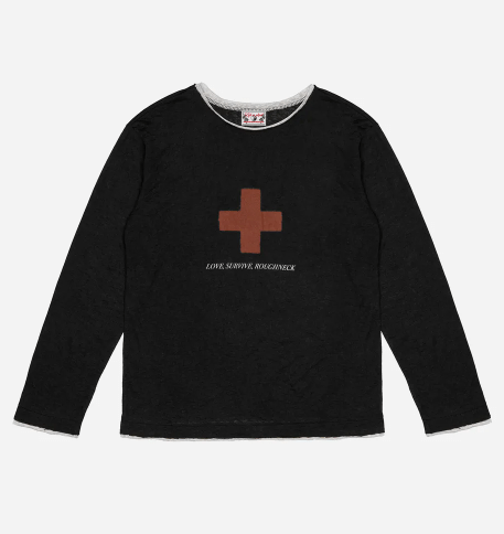 ROUGHNECK サバイバールーズフィットロングスリーブブラック