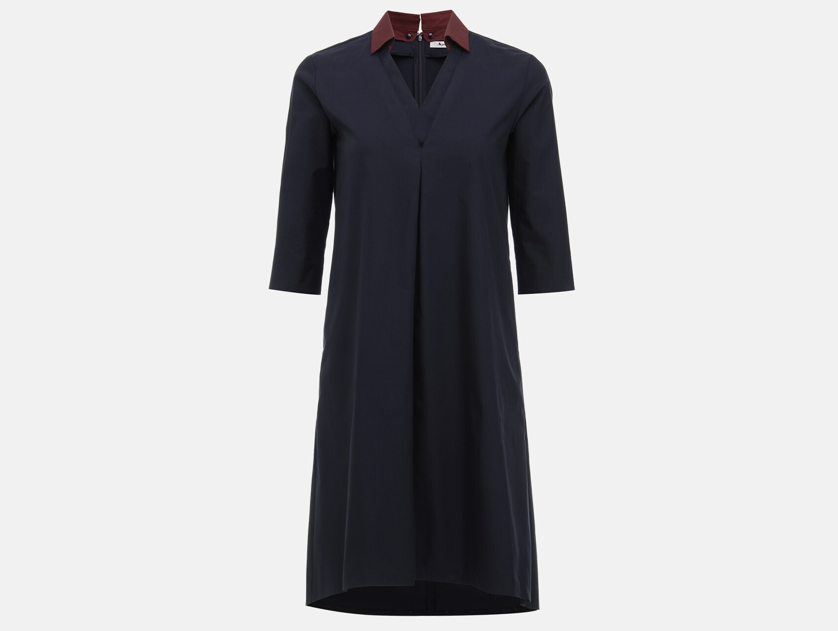 Aquascutum 【ホワイトレーベル】フロントタックツイルワンピース